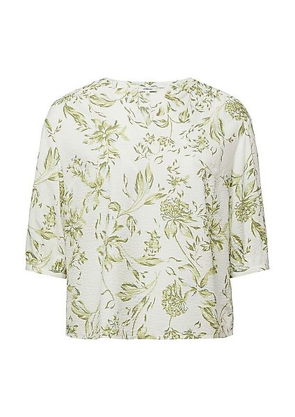 s.Oliver Kurzarmbluse Bluse Bluse aus Seersucker mit Raffungen günstig online kaufen
