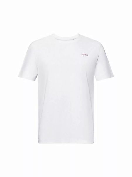 Esprit T-Shirt Baumwoll-T-Shirt mit Logo (1-tlg) günstig online kaufen
