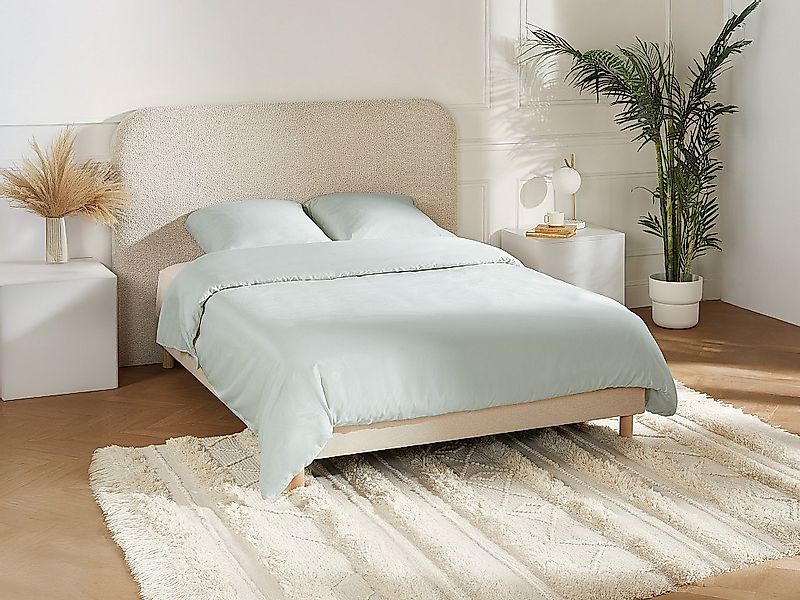 Bettwäsche-Set aus Satin 108 Fäden/cm² – Bettbezug 220 x 240 cm + 2 Kissenb günstig online kaufen