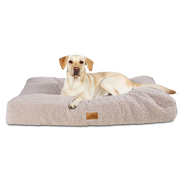 Freudentier Hundekorb Orthopädisches Hundekissen aus Teddy-Stoff, günstig online kaufen