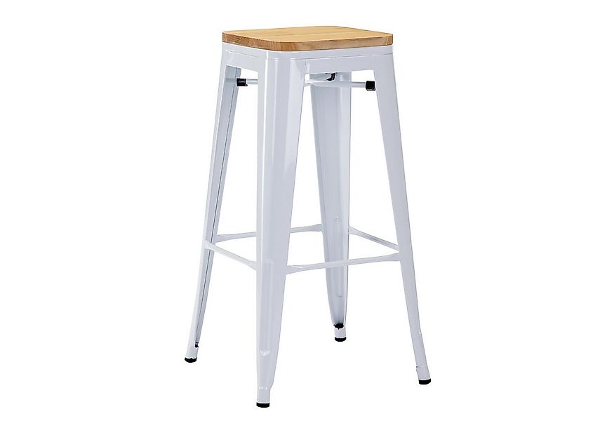 Duhome Barhocker (665D), Barstuhl Tresenhocker, Stapelbar Metall Bistrohock günstig online kaufen