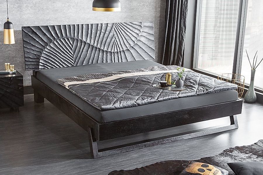 riess-ambiente Bett SCORPION 180x200cm schwarz (Einzelartikel, günstig online kaufen