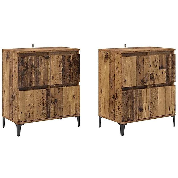 vidaXL Sideboards 2 Stk Altholz 60 x 35 x 70 cm Holzwerkstoff 3415560 günstig online kaufen