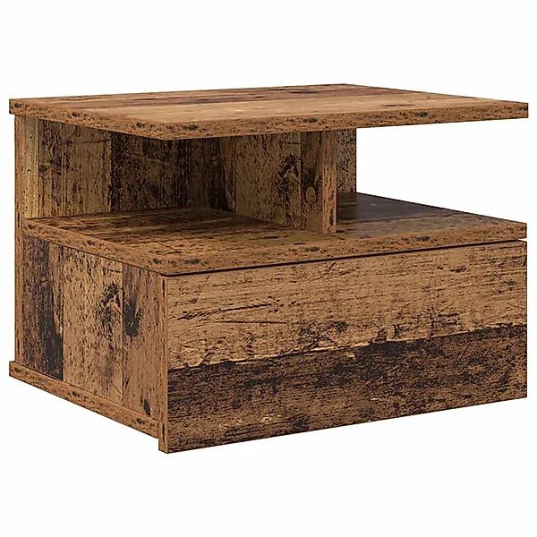 vidaXL Schwebender Nachttisch Altholz 40 x 31 x 27 cm Holzwerkstoff 871752 günstig online kaufen