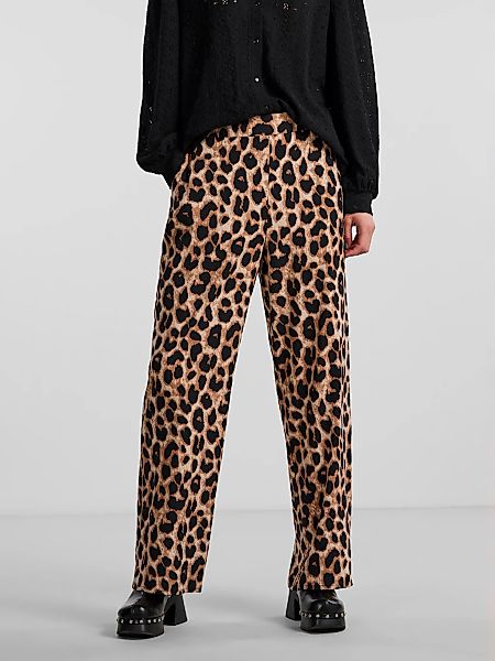 pieces Schlupfhose "PCGURLA HW PANTS WVN NOOS BC" mit Leo Muster günstig online kaufen