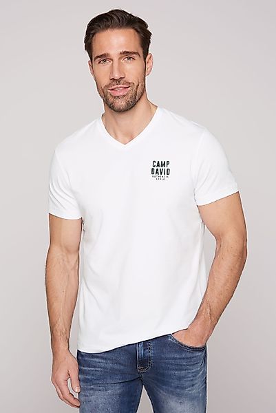 CAMP DAVID V-Shirt mit V-Ausschnitt, mit günstig online kaufen