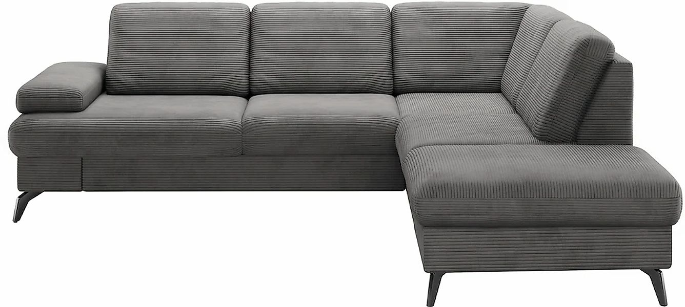 sit&more Ecksofa »Morris Jubi L-Form«, inkl. Armteilfunktion und 1 Zierkiss günstig online kaufen