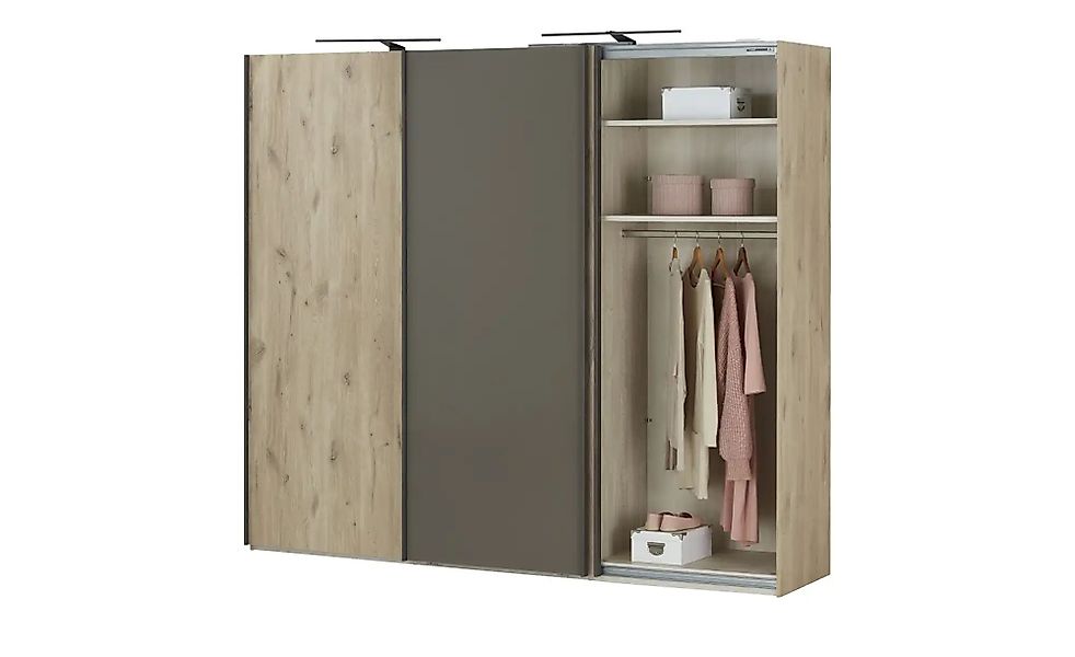uno Schwebetürenschrank  Delft ¦ holzfarben ¦ Maße (cm): B: 250 H: 217 T: 6 günstig online kaufen