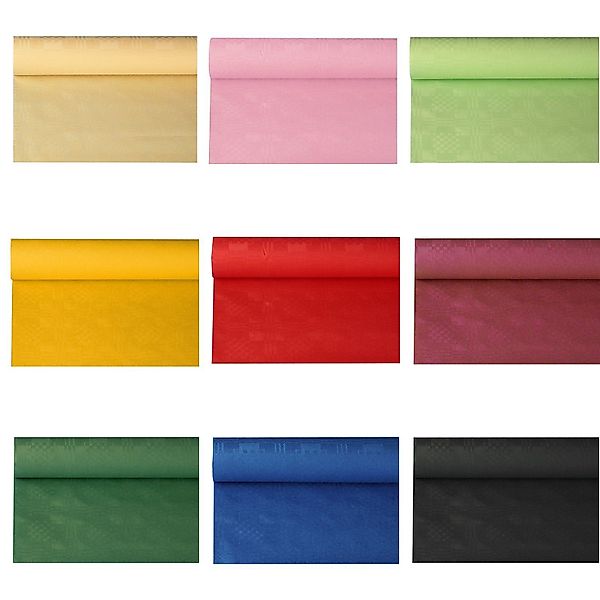 PAPSTAR GmbH Gartentischdecke Papiertischtuch mit Damastprägung 50 m x 1 m günstig online kaufen
