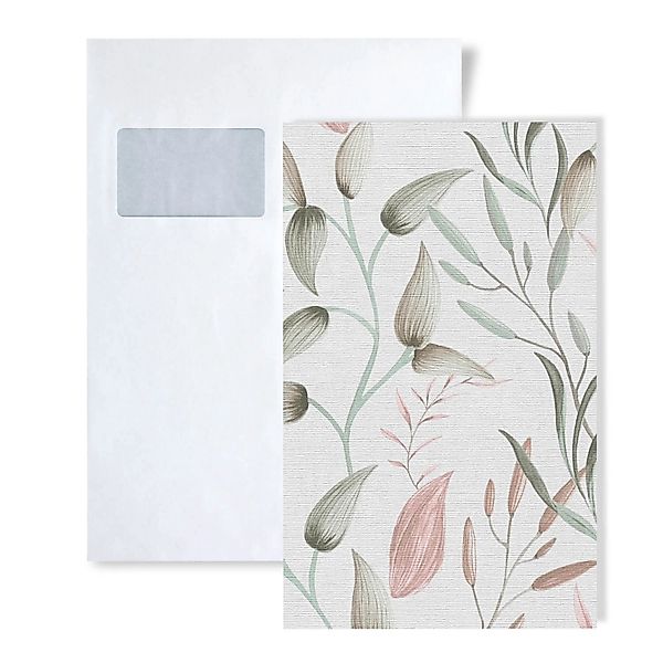 PROFHOME 1 MUSTERSTÜCK S-397451-GU DIN A4 MUSTER der Floralen Tapete günstig online kaufen