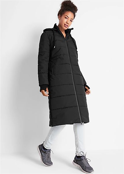 bonprix Steppmantel mit Kapuze, Oversize Passform, sportlicher Stil, mit St günstig online kaufen