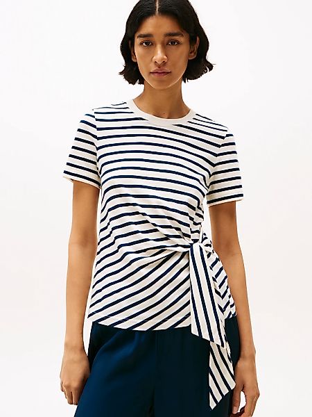 Tommy Hilfiger T-Shirt "KNOT BOAT-NK SS TEE", in asymmetrischer Form günstig online kaufen