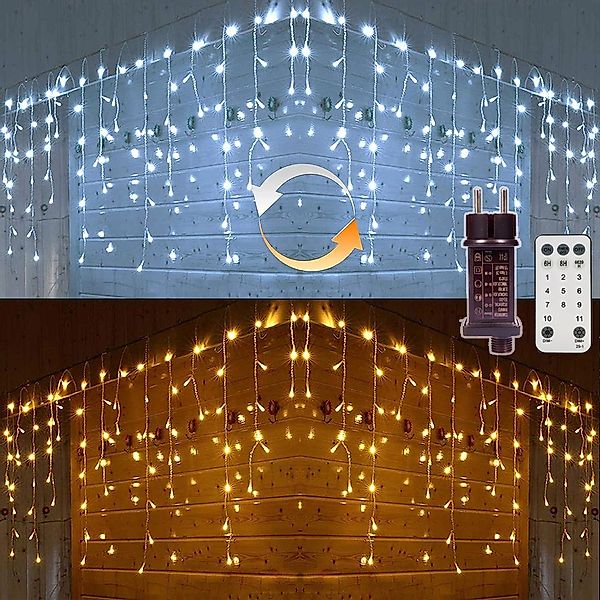 XERSEK LED-Lichtervorhang IP44 Warmweiß + Bunt günstig online kaufen