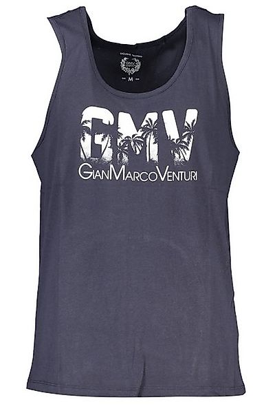 GIAN MARCO VENTURI T-Shirt Herren Tanktop Blau: Trägershirt mit Rundhals & günstig online kaufen