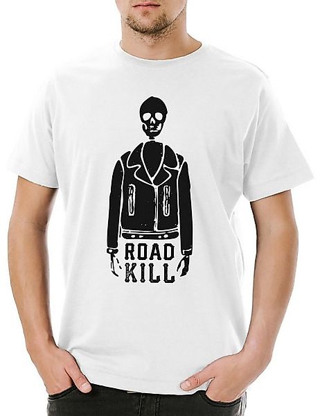 Urban Backwoods Print-Shirt Road Kill Skeleton Herren T-Shirt Skull Skelett günstig online kaufen