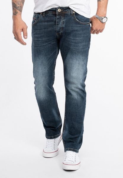 Rock Creek Straight-Jeans Herren Jeans Stonewashed günstig online kaufen