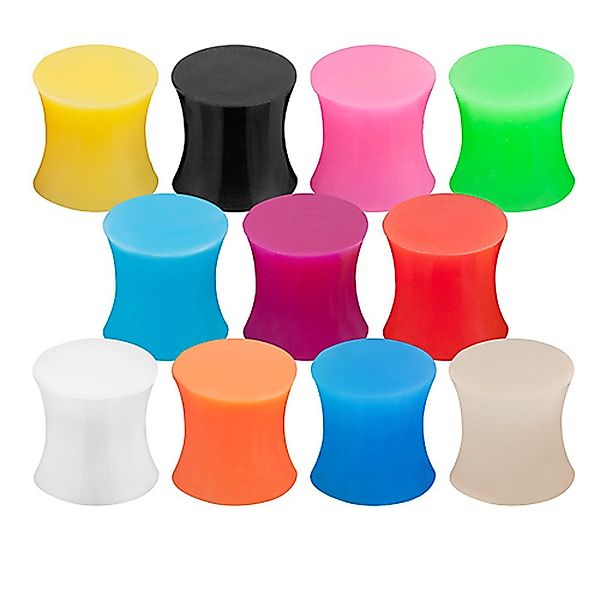 Taffstyle Plug Ohrpiercing Silikon flexibel Double günstig online kaufen