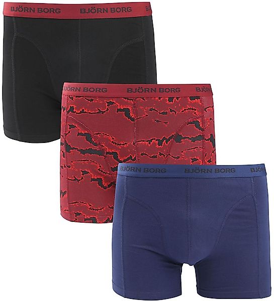 Bjorn Borg Boxers 3Pack Stretch Blau Rot - Größe M günstig online kaufen