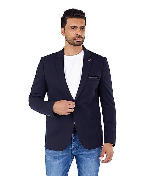 Denim Distriqt Jerseyblazer Sportliches Jersey Übergrößen Sakko mit Stretch günstig online kaufen