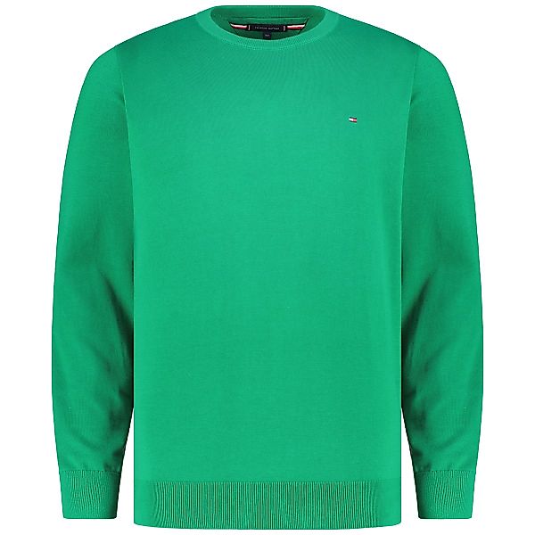 Tommy Hilfiger Feinstrickpullover aus Baumwolle Farbe grün Größe: 3XL günstig online kaufen