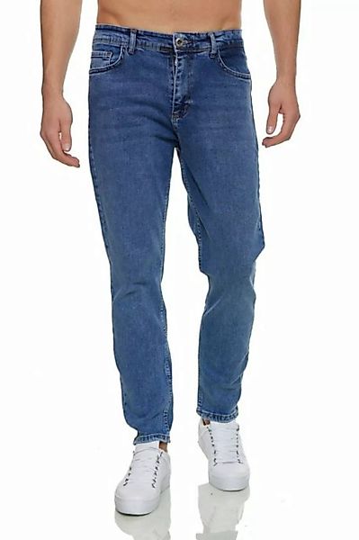 Denim House Loose-fit-Jeans MOM-Fit Jeans Herren einfarbig Basic Stretchden günstig online kaufen