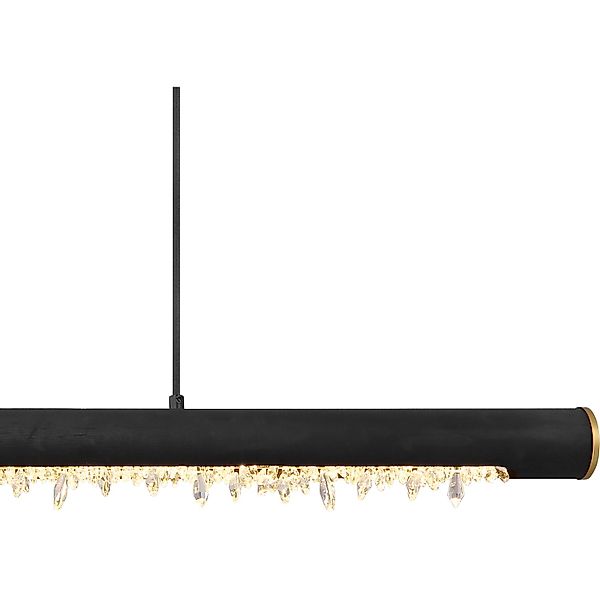 Globo LED-Hängeleuchte Felicitas Metall Schwarz matt günstig online kaufen