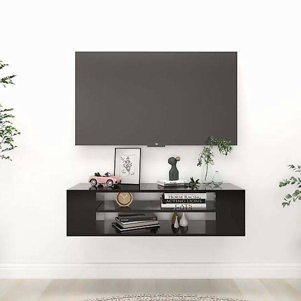 Tv-hengeschrank Schwarz 100x30x26,5 Cm Spanplatte günstig online kaufen