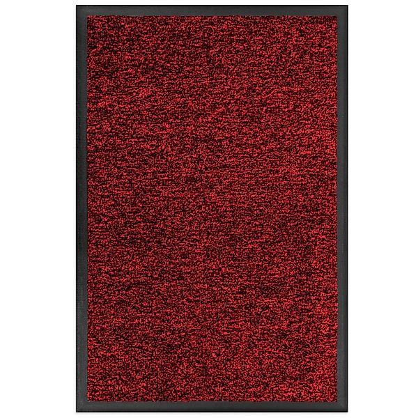 Floordirekt Schmutzfangmatte Space 205 Rutschfest TPE-Rücken Rot 90 x 120 c günstig online kaufen