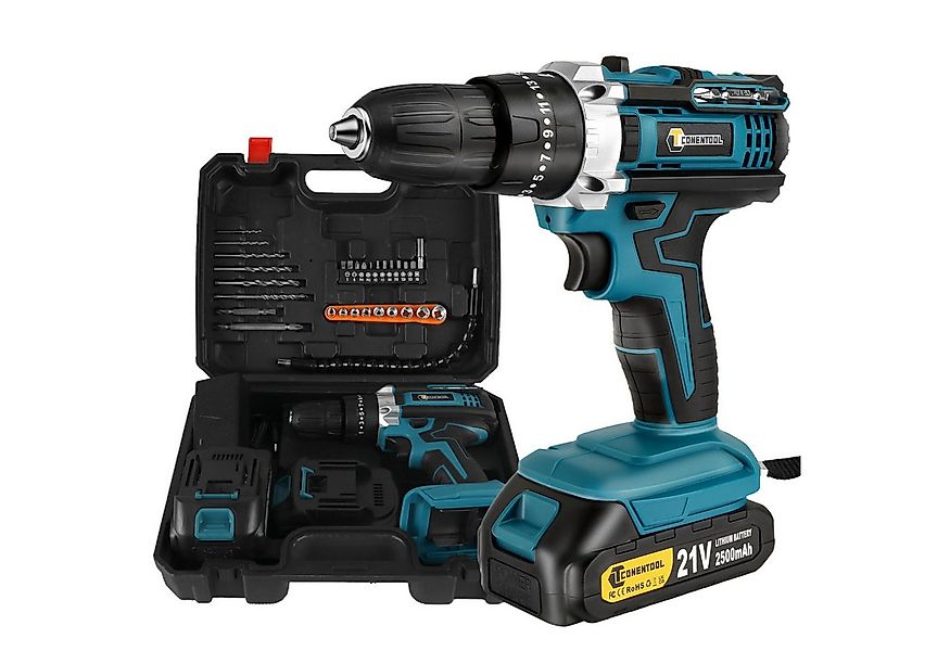 CONENTOOL Akku-Schrauber Akkuschrauber und Bohrschrauber, 1850 U/min, 48 Nm günstig online kaufen