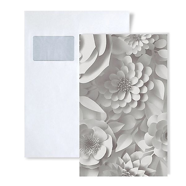 PROFHOME 1 MUSTERSTÜCK S-387181-GU DIN A4 MUSTER der Blumen Tapete günstig online kaufen