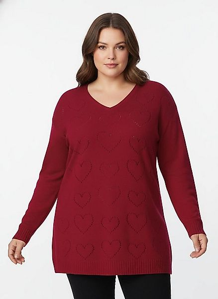 Sieh an! Strickpullover Longpullover Langarm Ajour, Jersey günstig online kaufen