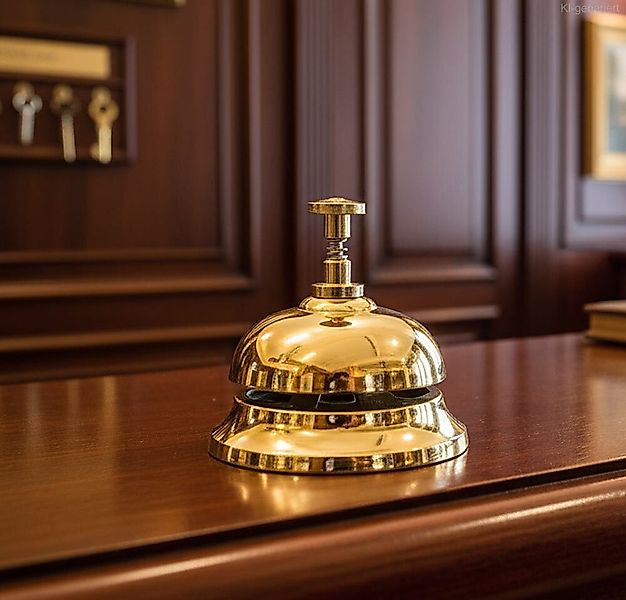 Rezeptionsklingel Tischglocke Hotelglocke Tischklingel Messing Antik-Stil 7 günstig online kaufen