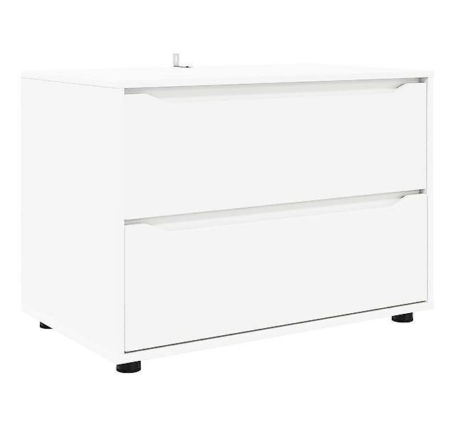 vidaXL Mehrzweckschrank Aufbewahrungsschrank Weiß 80 x 48 x 57 cm Holzwerks günstig online kaufen