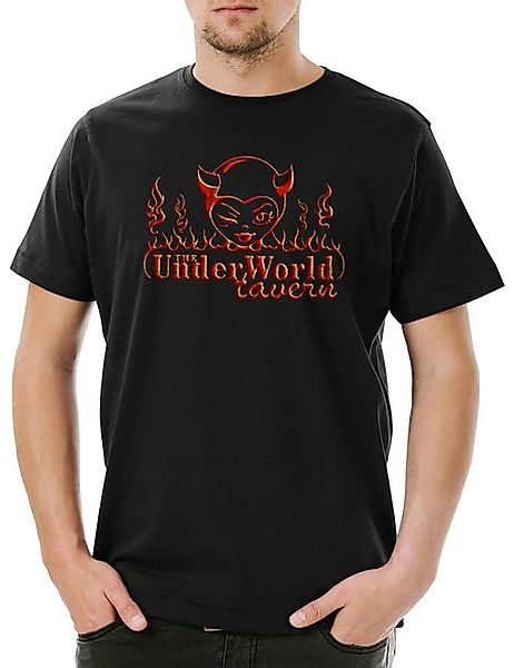 Urban Backwoods Print-Shirt Underworld Tavern Herren T-Shirt Logo Symbol Si günstig online kaufen