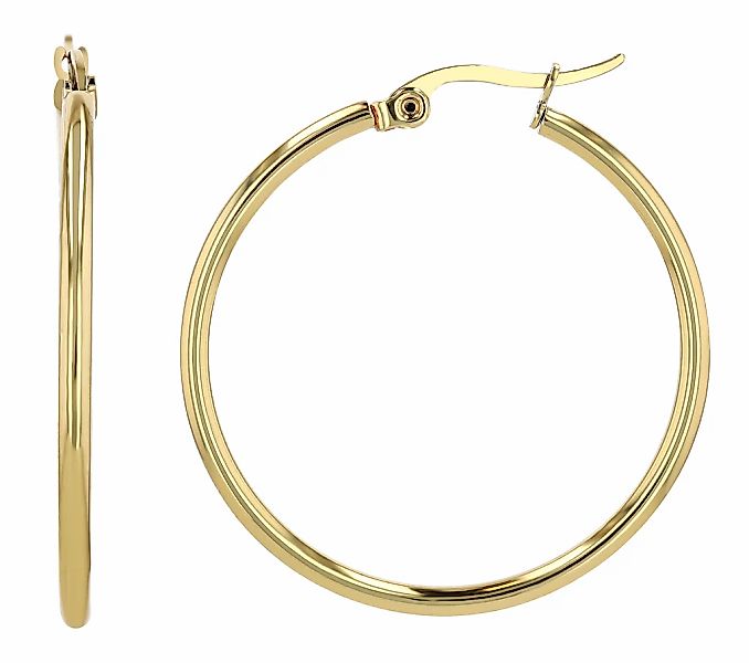 Adelia´s Paar Creolen "Damen Ohrringe – Creole aus Edelstahl" Perfekt zum V günstig online kaufen