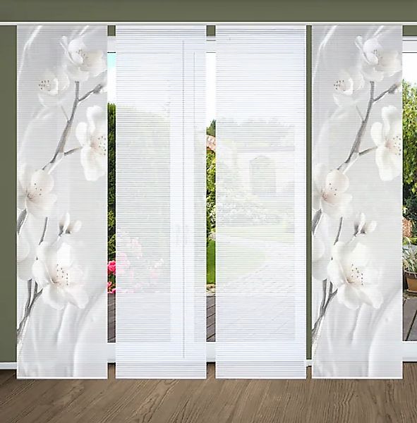 HOME in green Schiebegardine LAIRA Schiebegardine günstig online kaufen