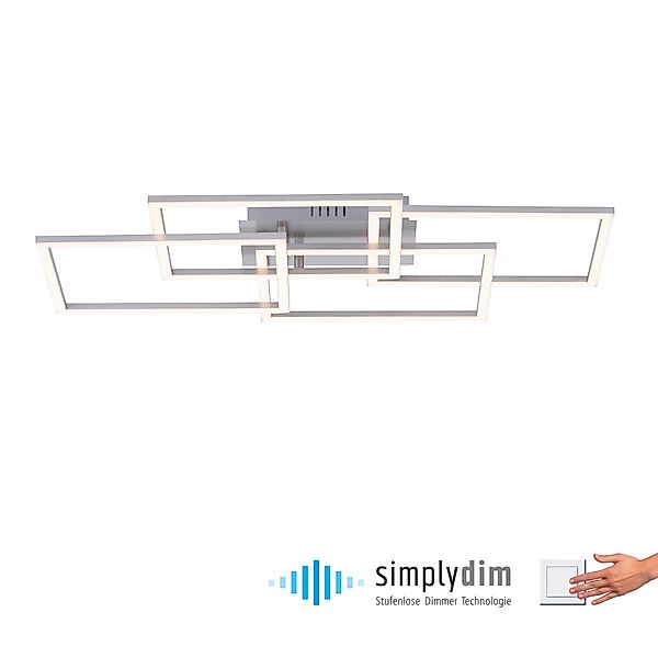 JUST LIGHT LED Deckenleuchte »IVEN«, 4 flammig, Leuchtmittel LED-Board   LE günstig online kaufen