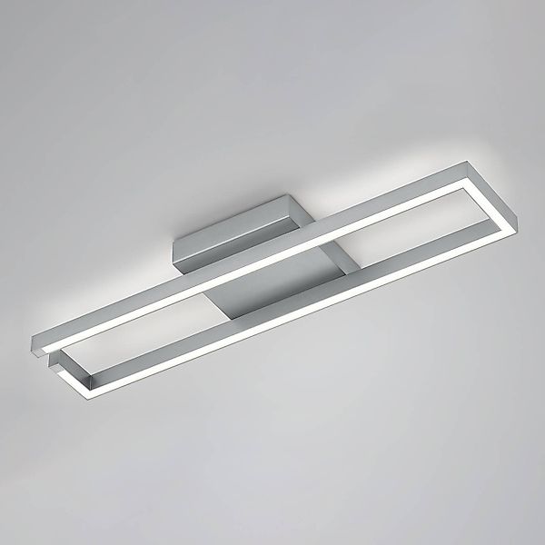 LED-Deckenleuchte Yoko, up/down, 70x13,5 cm, nickel günstig online kaufen