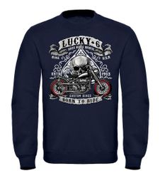 MoonWorks Sweatshirt Sweatshirt Herren Biker Lucky günstig online kaufen