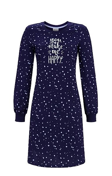Ringella Nachthemd Sleepshirt mit Punktedessin und Strickbündchen günstig online kaufen