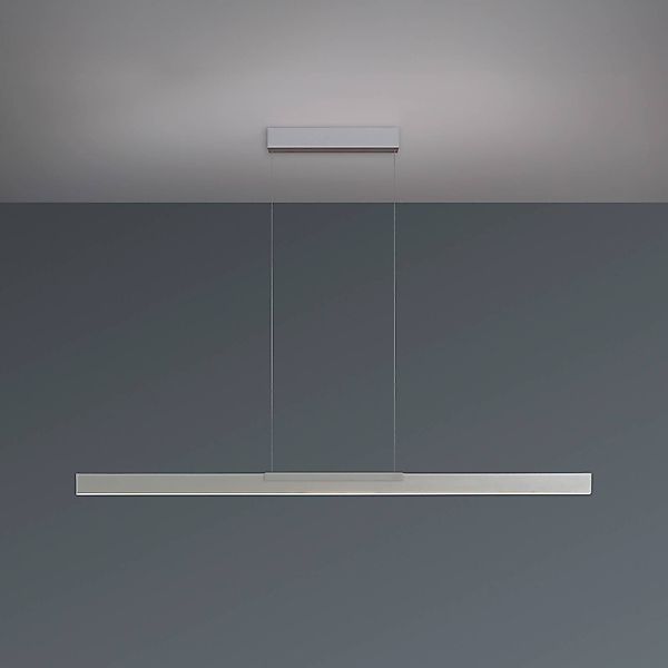 Bopp LED-Hängelampe Nano 2.0, Länge 140 cm, aluminiumfarben günstig online kaufen