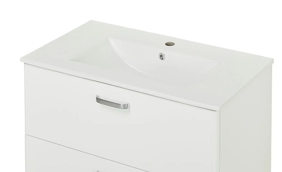 Bad-Keramik-Waschtisch  Bodensee ¦ weiß ¦ Maße (cm): B: 80 H: 1,5 T: 46.0 S günstig online kaufen