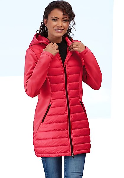 Vivance active Steppjacke, mit Kapuze, mit Ärmeln und Einsätzen aus Softshe günstig online kaufen