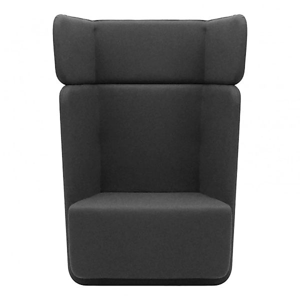 Softline - Basket Sessel mit hohem Rücken - anthrazit/Stoff Filz 610/BxHxT günstig online kaufen
