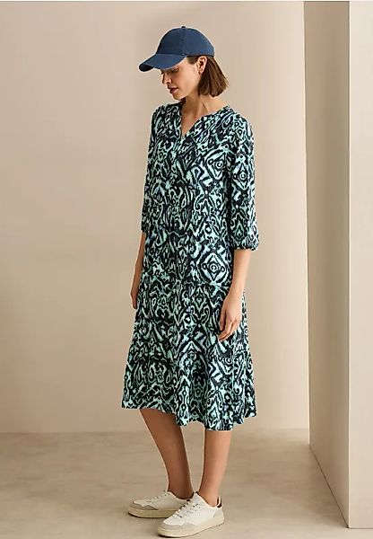 Gemustertes Volant-Kleid günstig online kaufen