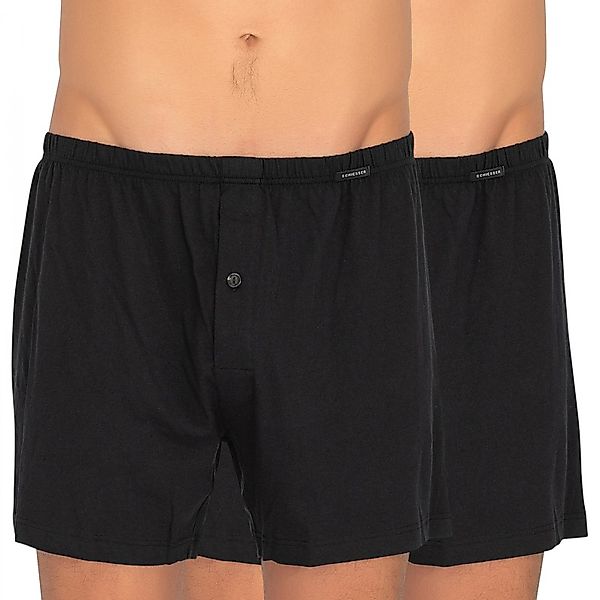 Schiesser 2-er Set Boxershorts Schwarz günstig online kaufen