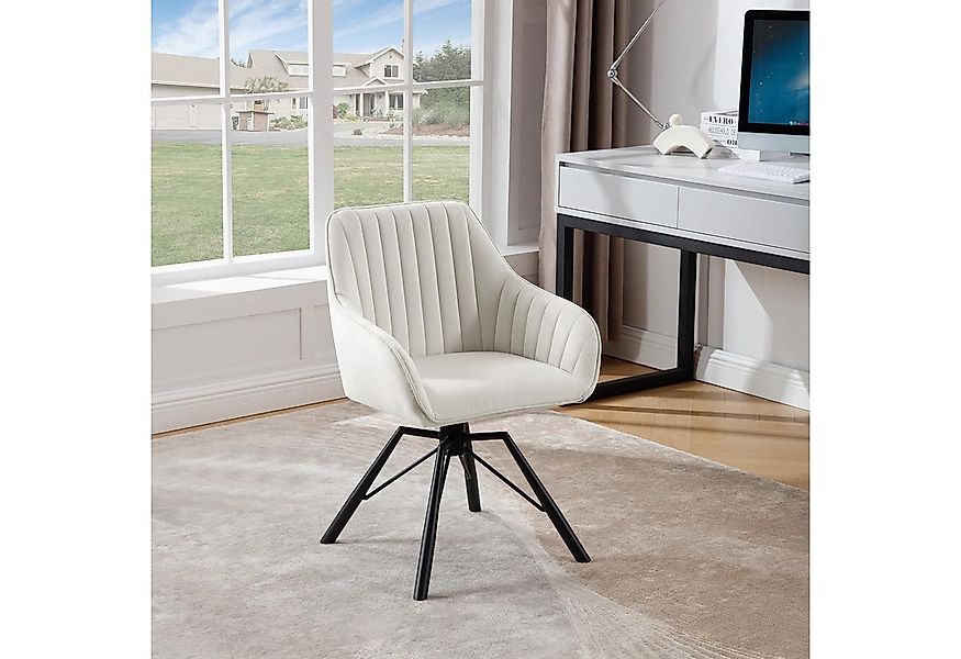 Woltu 4-Fußstuhl (4 St), Esszimmerstuhl drehbar Samt Sessel günstig online kaufen