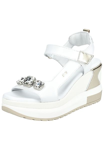 Nero Giardini Sandalen Leder/Textil Keilsandalette günstig online kaufen