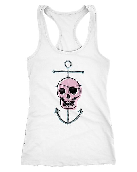 MoonWorks Tanktop Damen Tanktop Pirate Skull günstig online kaufen