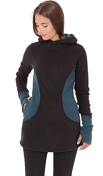 PUREWONDER Kapuzenpullover Zweifarbiges Kapuzenpullover-Kleid aus Fleece dr günstig online kaufen